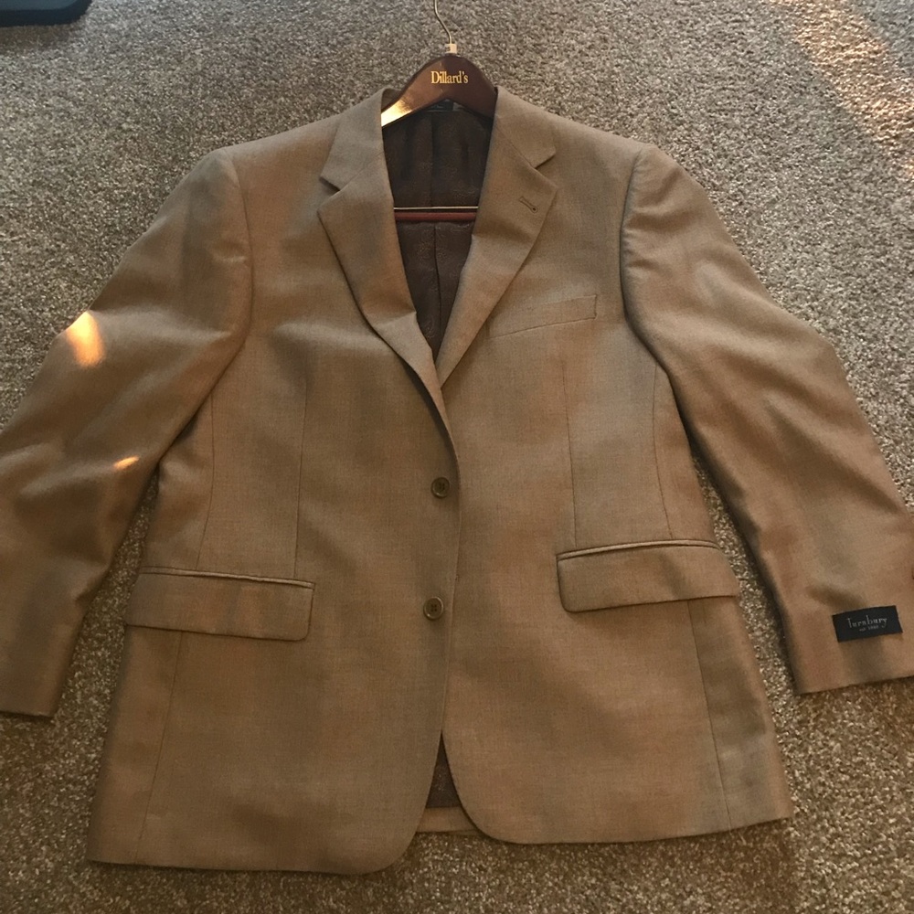 Tan Suit Jacket Size 42S